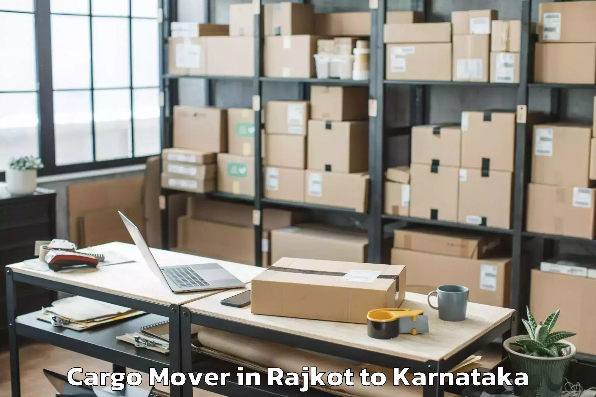 Book Rajkot to Hiriyur Cargo Mover